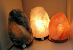 3 colors of salt lamp