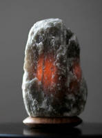 gray salt lamp