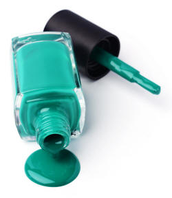 teal nail polish